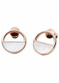 Skagen, Damen Ohrstecker 'ELIN', Rosegold / Silber