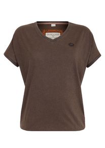Naketano, Damen Shirt 'Mir mein Traum leben', Braunmeliert