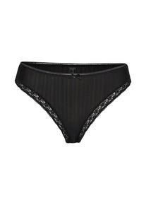 Schiesser, Damen Hip String, Schwarz