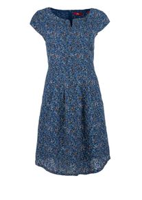 s.Oliver RED LABEL, Damen Ajourkleid, Blau / Mischfarben