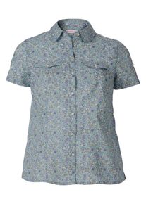 sheego Casual, Damen Gemusterte Bluse, Türkis / Grün / Lila