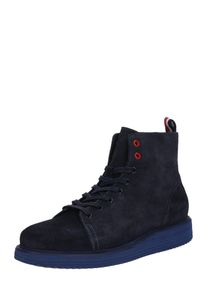 Tommy Hilfiger, Herren Stiefel 'SUEDE WEDGE MID BOOT', Nachtblau