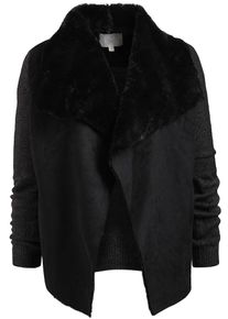 Khujo, Damen Strickjacke AMELE 2, Schwarz