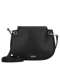 Bree, Damen 'Cordoba 6' Umhängetasche Leder 22 cm, Schwarz