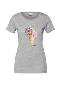 Iriedaily, Damen Shirt 'Bluwaffel', Graumeliert