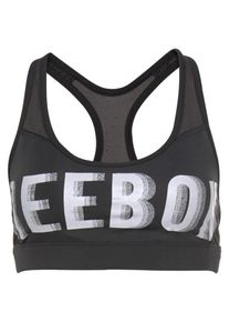 Reebok, Damen BH 'HERO', Schwarz / Weiß