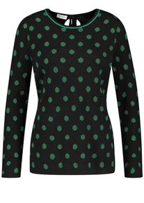 Gerry Weber, Damen Pullover, Grün / Schwarz