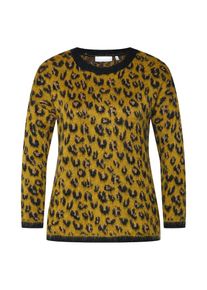 Rich & Royal Rich & Royal, Damen Pullover 'Leo', Camel / Schwarz