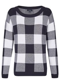 Daniel Hechter, Damen Pullover, Schwarz / Wei&szlig;