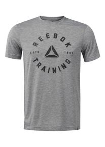 Reebok, Herren Shirt, Graumeliert / Schwarz