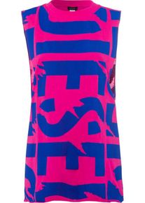 Diesel, Damen Tanktop, Blau / Pink