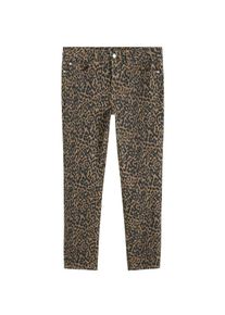 Violeta by Mango, Damen Jeans 'Leopard-I', Braun / Schwarz