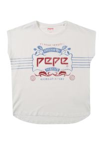 Pepe Jeans, M&auml;dchen Top '45TH 02G', Wei&szlig;