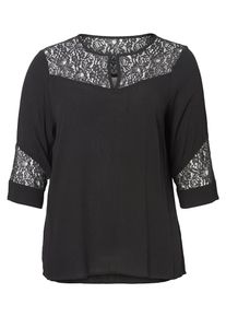 JUNAROSE, Damen Bluse, Schwarz