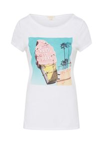 Esprit, Damen Shirt, Hellblau / Rosa / Wei&szlig;