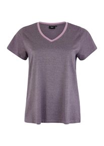 ZIZZI, Damen Shirt 'SIRRA', Rauchgrau / Lila
