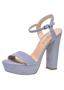 Evita, Damen Sandalette, Hellblau