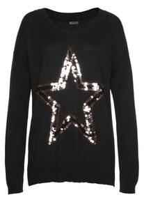 Laura Scott, Damen Pullover, Schwarz