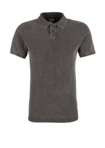 Q/S Designed By, Herren Poloshirt, Basaltgrau