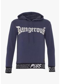 PLUS EIGHTEEN, Herren Sweatshirt, Violettblau