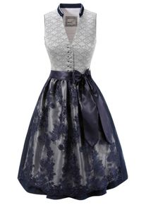 Marjo, Damen Dirndl, Navy / Silbergrau