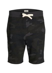 Jack & Jones JACK & JONES, Herren Sweatshorts, Graphit / Khaki / Schwarz