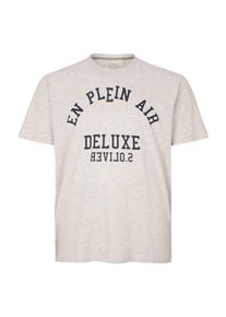 s.Oliver RED LABEL, Herren T-Shirt, Schwarz / Perlweiß