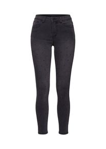 Vila, Damen Jeans 'VICOMMIT RW 7/8 STAR JEANS', Grey Denim