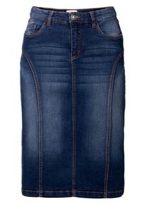 sheego Denim, Damen Jeansrock, Blue Denim / Dunkelblau