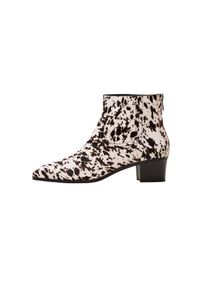 Violeta by Mango, Damen Halbstielfel 'Rob', Schwarz / Wei&szlig;