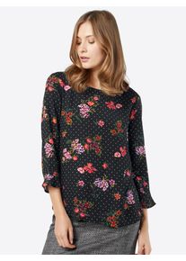 Street One, Damen Bluse mit 3/4-&Auml;rmeln, Rot / Schwarz