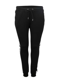 Urban Classics Curvy, Damen Hose, Schwarz / Weiß