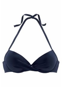 s.Oliver RED LABEL Beachwear, Damen Push-up-Top 'Spain', Navy