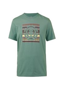 Element, Herren T-Shirt 'Indiana', Braun / Gelb / Grün