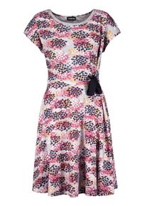 Taifun, Damen Kleid, Gelb / Hellgrau / Violettblau / Pink / Weiß