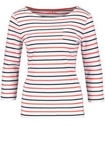 Gerry Weber, Damen Ringelshirt, Dunkelblau / Rot / Wei&szlig;