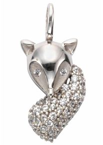 Firetti, Damen Kettenanhänger 'Fuchs', Silber / Weiß