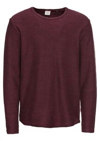 Jack & Jones JACK & JONES, Herren Pullover 'JORVISIGI SWEAT CREW NECK', Weinrot