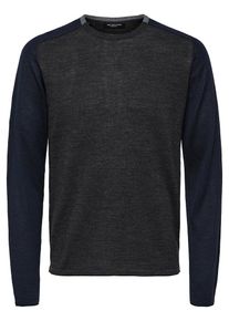 Selected Homme, Herren Pullover, Navy / Anthrazit
