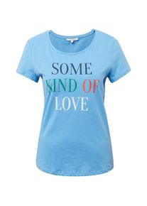 Tom Tailor Denim, Damen T-Shirt, Hellblau / Grün / Pitaya / Weiß