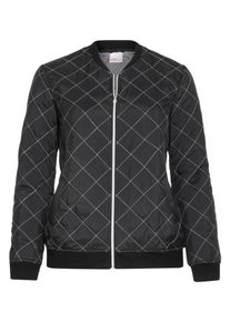 SheeGOTit, Damen Steppjacke im Bomber-Stil, Schwarz