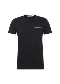 Calvin Klein Jeans, Herren T-Shirt 'SMALL INSTIT LOGO CHEST TEE', Schwarz