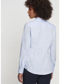 Seidensticker, Damen City-Bluse 'Schwarze Rose', Rauchblau / Wei&szlig;