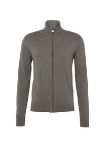 Esprit, Herren Strickjacke 'Basic Co zipthr', Dunkelgrau