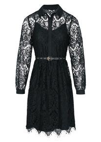 Heine, Damen Spitzenkleid, Schwarz