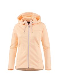 Scheck, Damen Fleecejacke , Apricot