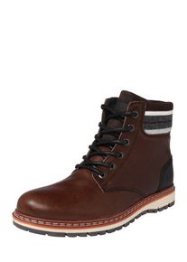 Bullboxer, Herren Schn&uuml;rstiefel mit Strickeinsatz, Braun