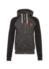 Naketano, Herren Jacke 'Fucking for Freedom', Anthrazit / Schwarz