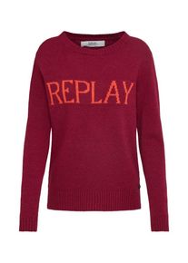 Replay, Damen Pullover 'Masche', Burgunder