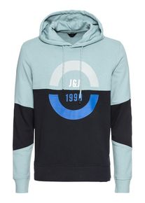 Jack & Jones JACK & JONES, Herren Hoodie 'JCORATE SWEAT HOOD', T&uuml;rkis / Nachtblau